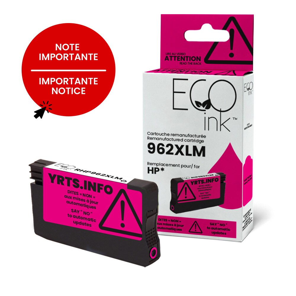 HP No.962XL 3JA01AN Reman Magenta EcoInk YRTS 1.6K